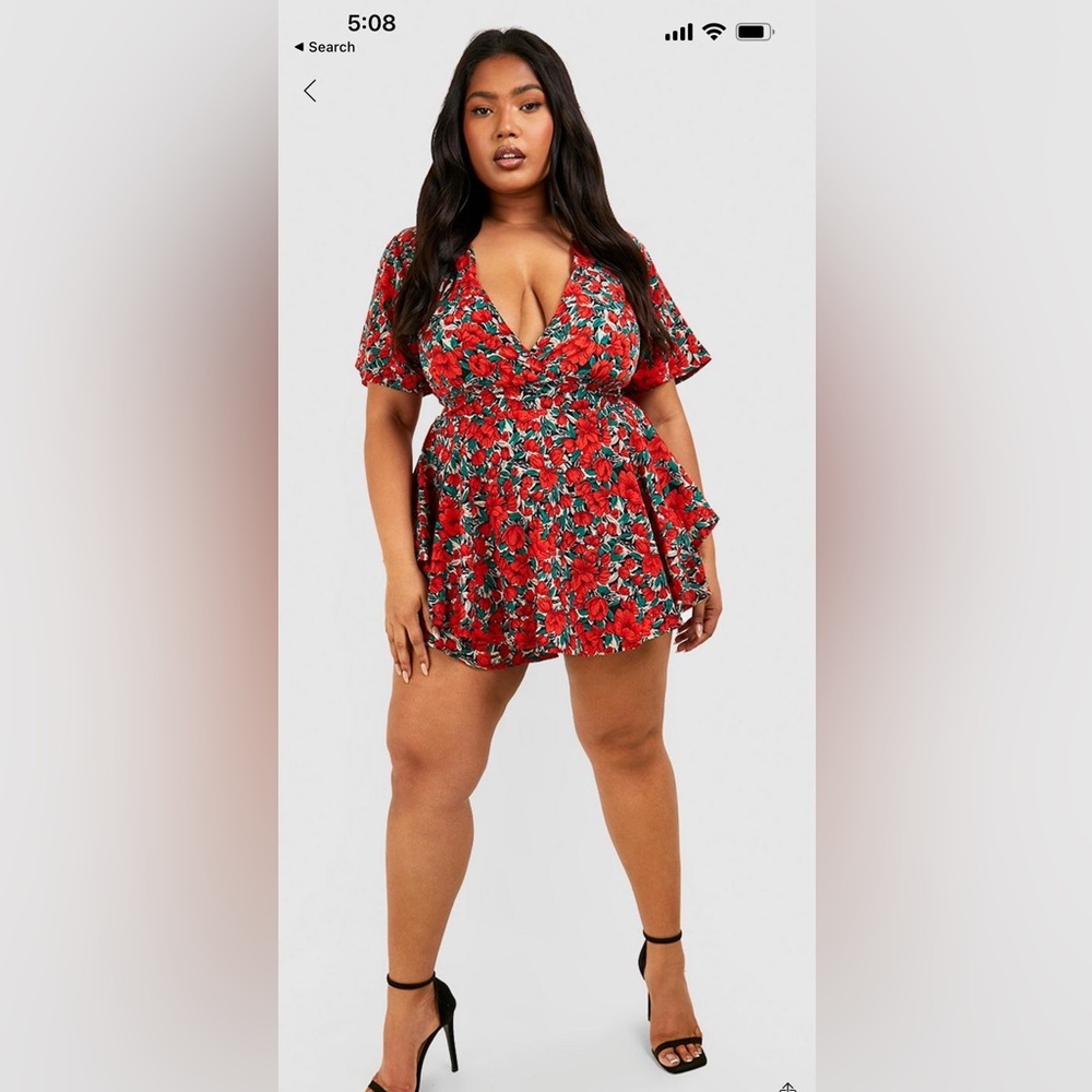 Boohoo Floral Romper